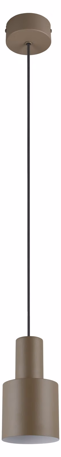Lampadario a sospensione Trio AGUDO, color taupe, dimensioni 12x12x150 cm