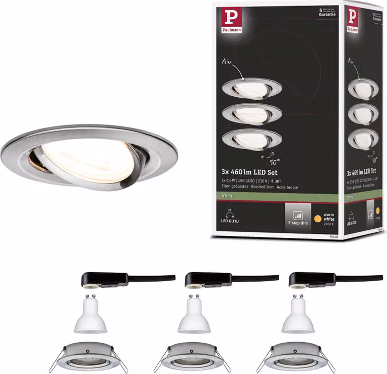 Paulmann Luce da incasso LED Nova basic set orientabile