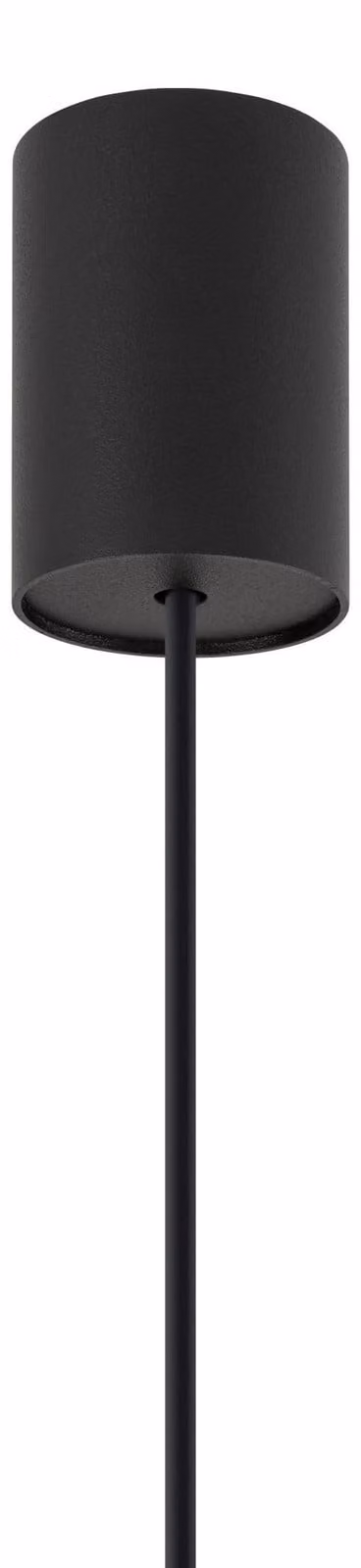 Lampada a sospensione rotonda CULT in metallo nero elegante Ø2,5cm G9 elegante luce a sospensione cucina moderna