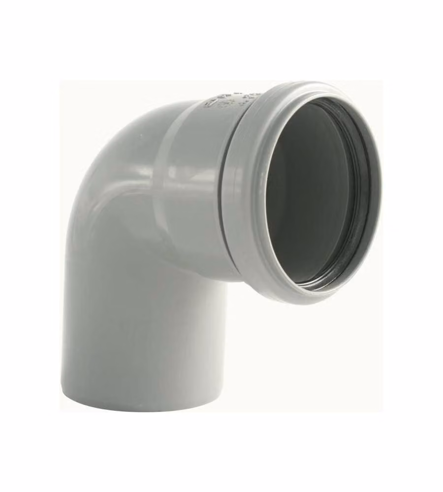 Curva HTB DN 110 87° - Raccordo per scarico acque reflue - Polipropilene