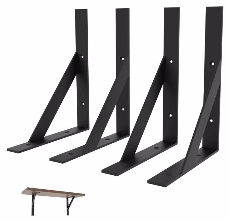 Omgoods - Set di 4 supporti robusti per mensole sospese