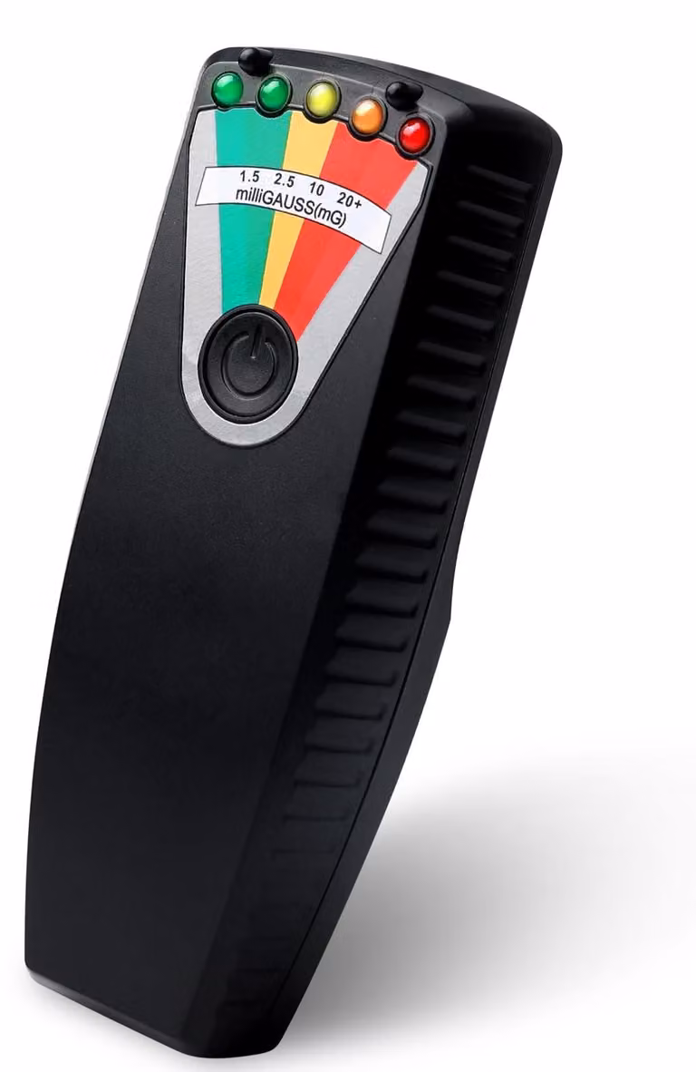 Misuratore di campi elettromagnetici, rilevatore di radiazioni, dimensioni 14,3x2,9x5,3 cm, frequenza 50-20.000 Hz, colore nero
