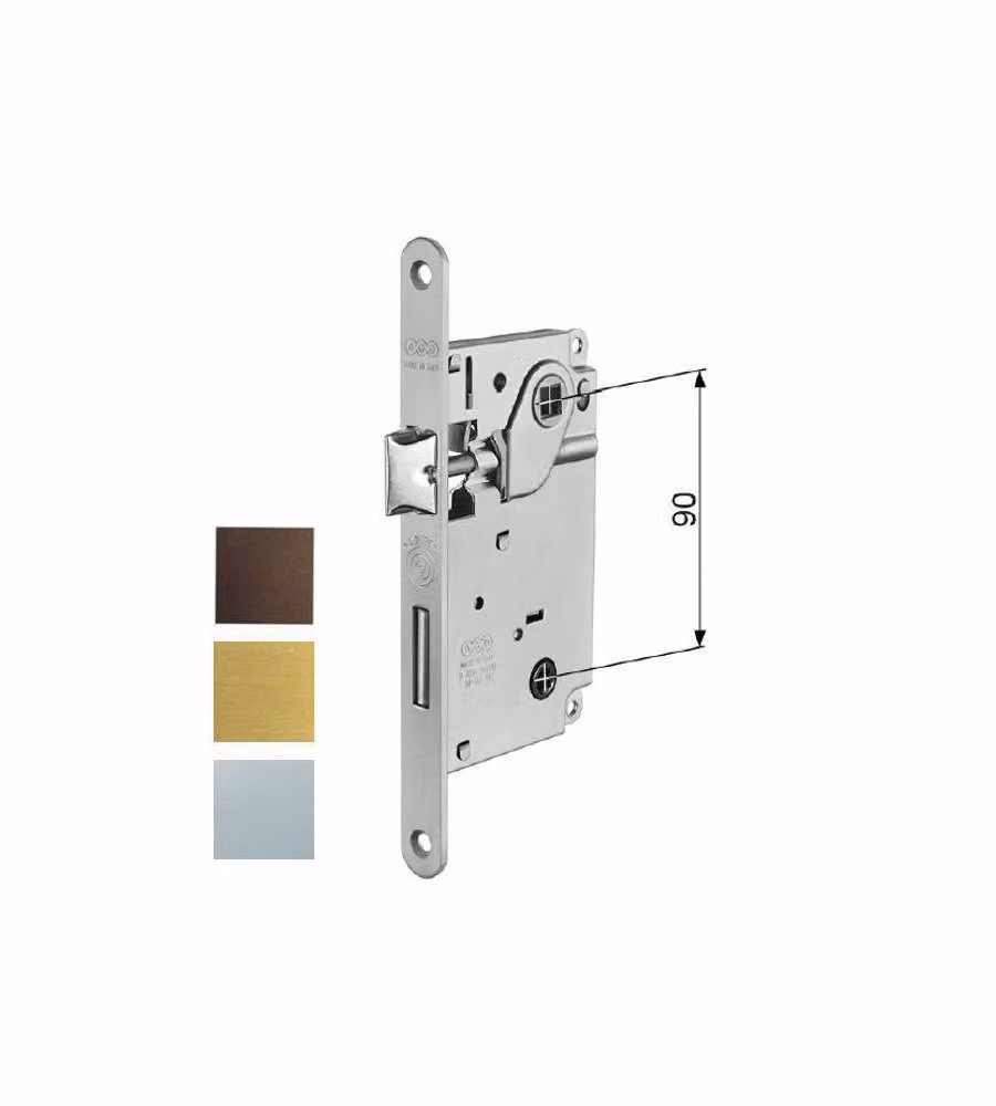 Serratura Inf.Legno Centro E50 Bagno Cr 1005 Agb