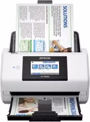 Scanner Epson WorkForce DS-790WN a caricamento foglio con connettività Wi-Fi, Ethernet e USB-C, Bianco e Nero – 1