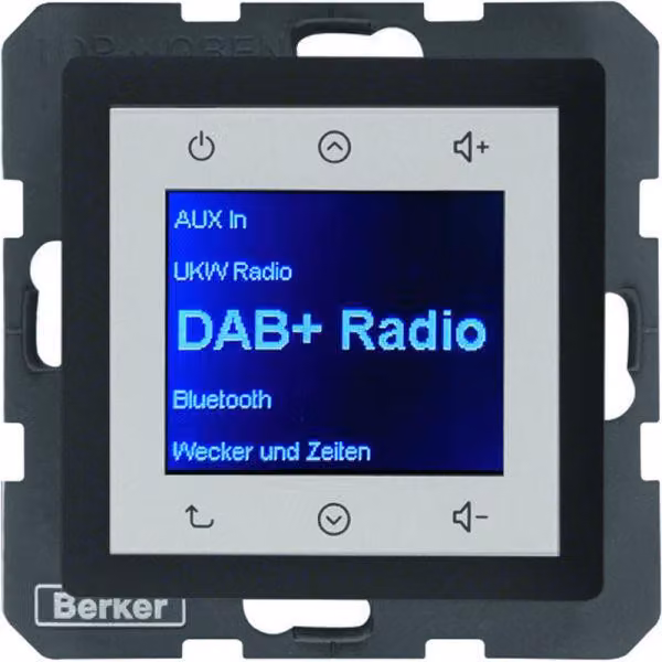 BERKER Q.x Radio Touch DAB+ antracite vellutato