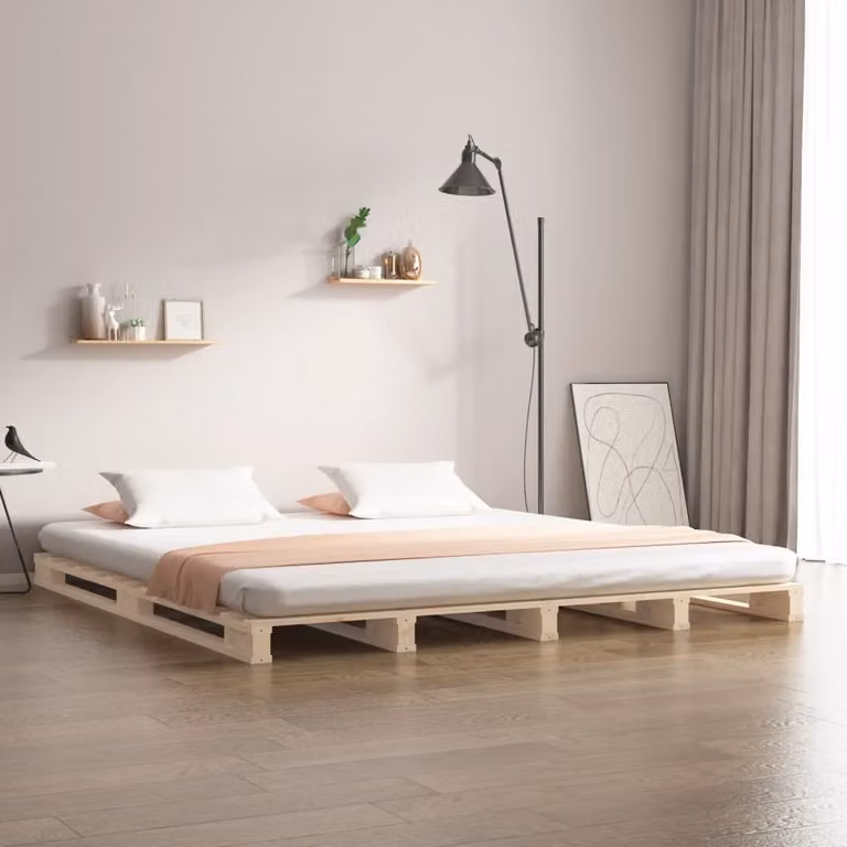 Maison Exclusive - Letto a doghe 180x200 cm in legno massello