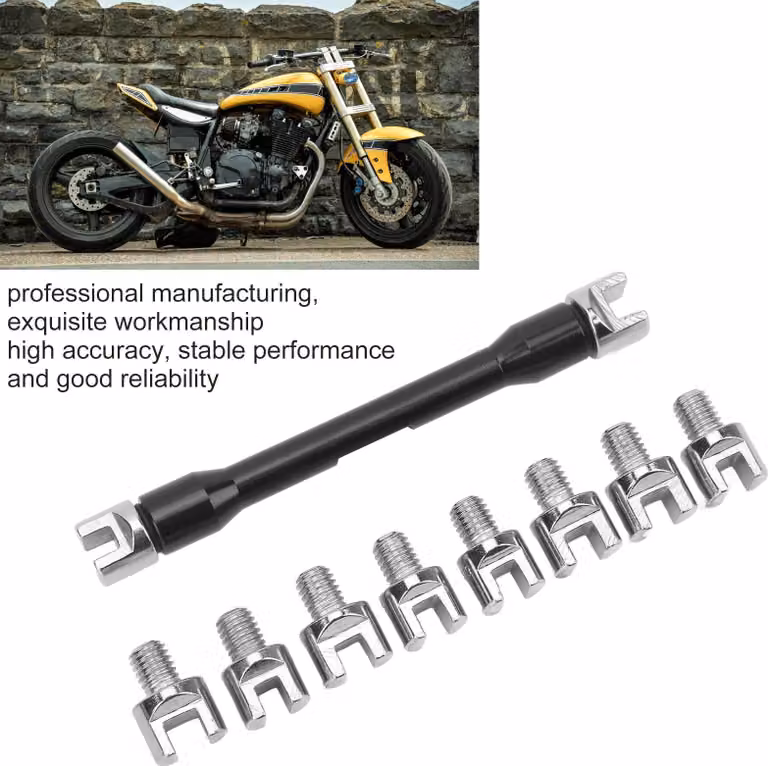 Set di chiavi per raggi di moto, set di chiavi inglesi con 10 punte intercambiabili, universale per moto da cross