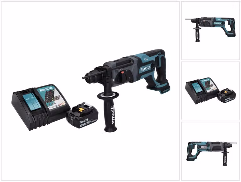 Trapano a batteria Makita DHR 241 RT1 18 V 2,0 J SDS plus + 1x batteria 5,0 Ah + caricabatterie