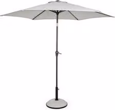 Ombrellone KALIFE in alluminio e acciaio colore grigio con diametro 2,7 m