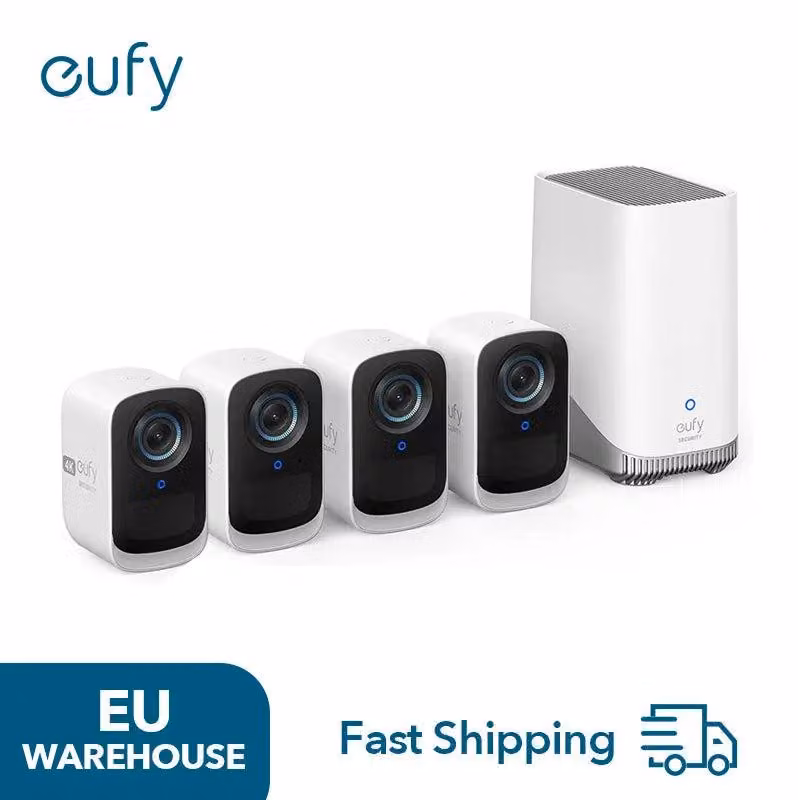 Telecamera di sicurezza 4K – Kit di sicurezza wireless – Telecamera di sorveglianza – Telecamera CCTV – Kit 4 telecamere USB – Riconoscimento facciale tramite intelligenza artificiale – Visione notturna a colori