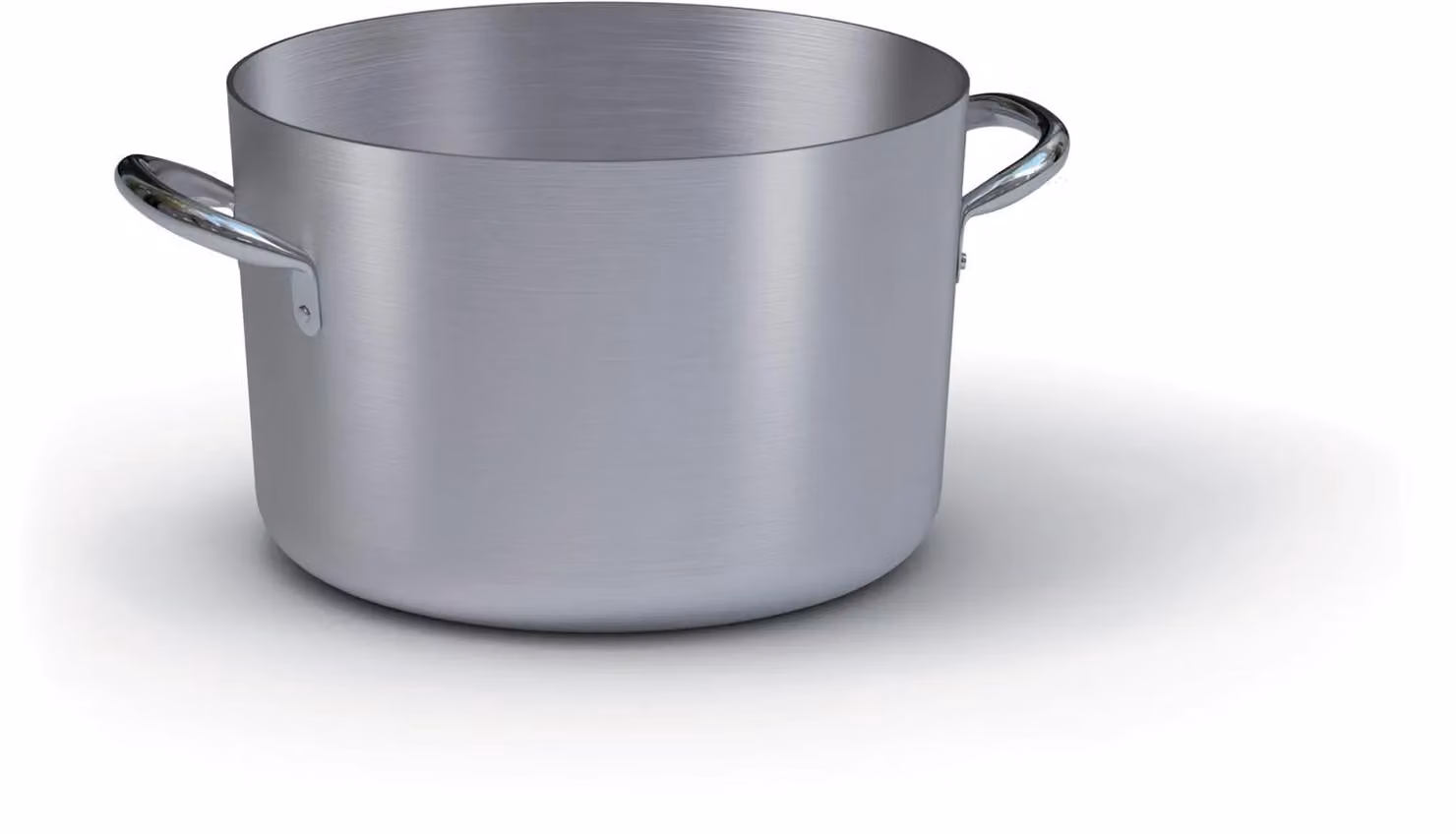 Casseruola alta in alluminio con maniglie in acciaio inox, spessore 3 mm, diam. 50cm