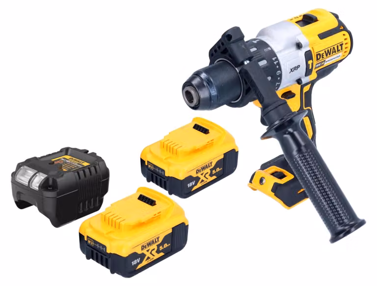 Trapano a percussione a batteria DeWalt DCD 996 D1 18 V 95 Nm senza spazzole + 1x batteria ricaricabile 2,0 Ah + caricabatterie