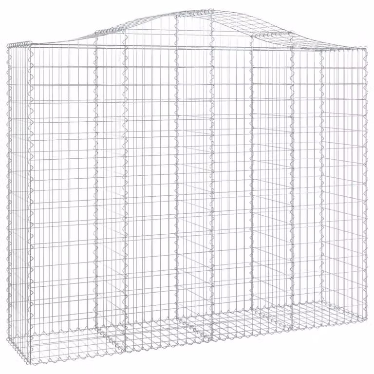 Cesto Gabbione ad Arco 200x50x160/180 cm Ferro Zincato