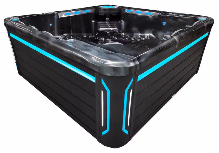 Outdoor-Spa Hot Tub Whirlpool Thermalwanne Whirlwanne Relaxpool 220x220cm