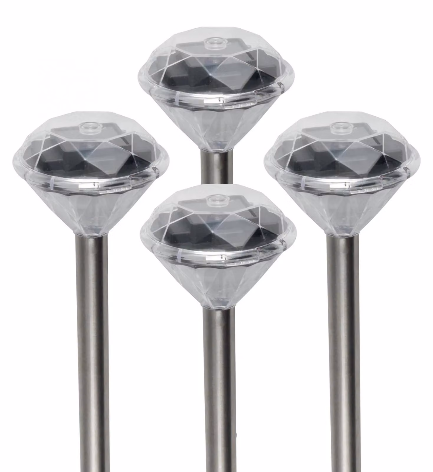 SOMOGYI, lampada solare da giardino, confezione da 4 pezzi