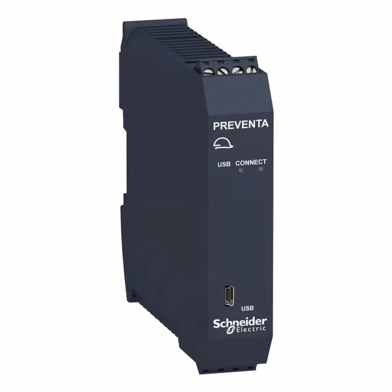 Modulo bus USB Schneider Electric per controllori di sicurezza Modicon XPSMCM, mini-USB, morsetti a vite XPSMCMCO0000UB