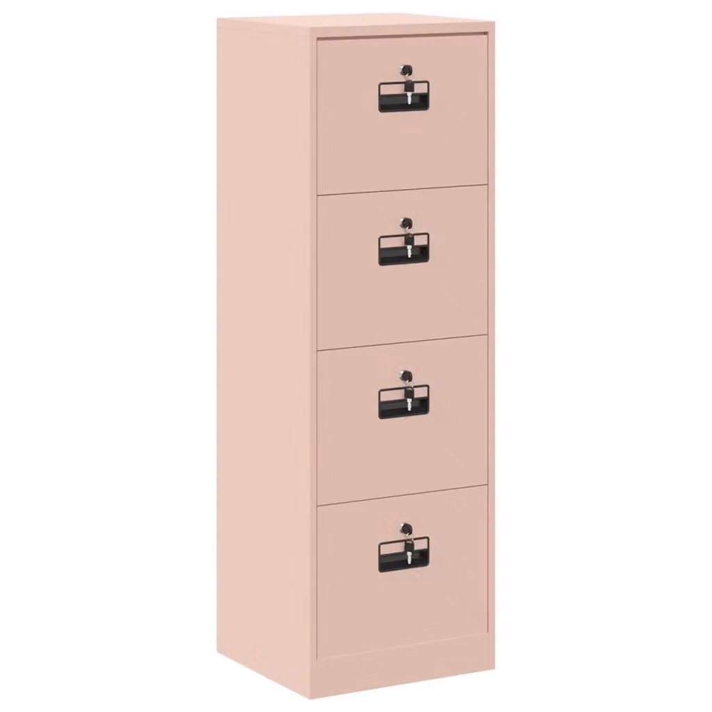 Armadio per file vidaXL in metallo rosa con cassetti e serratura L/P/H: 44 x 50 x 106.5 cm – 2