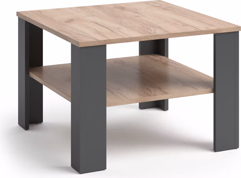 Tavolino da salotto Vicco Homer Antracite 60 x 60 cm, Model 30185