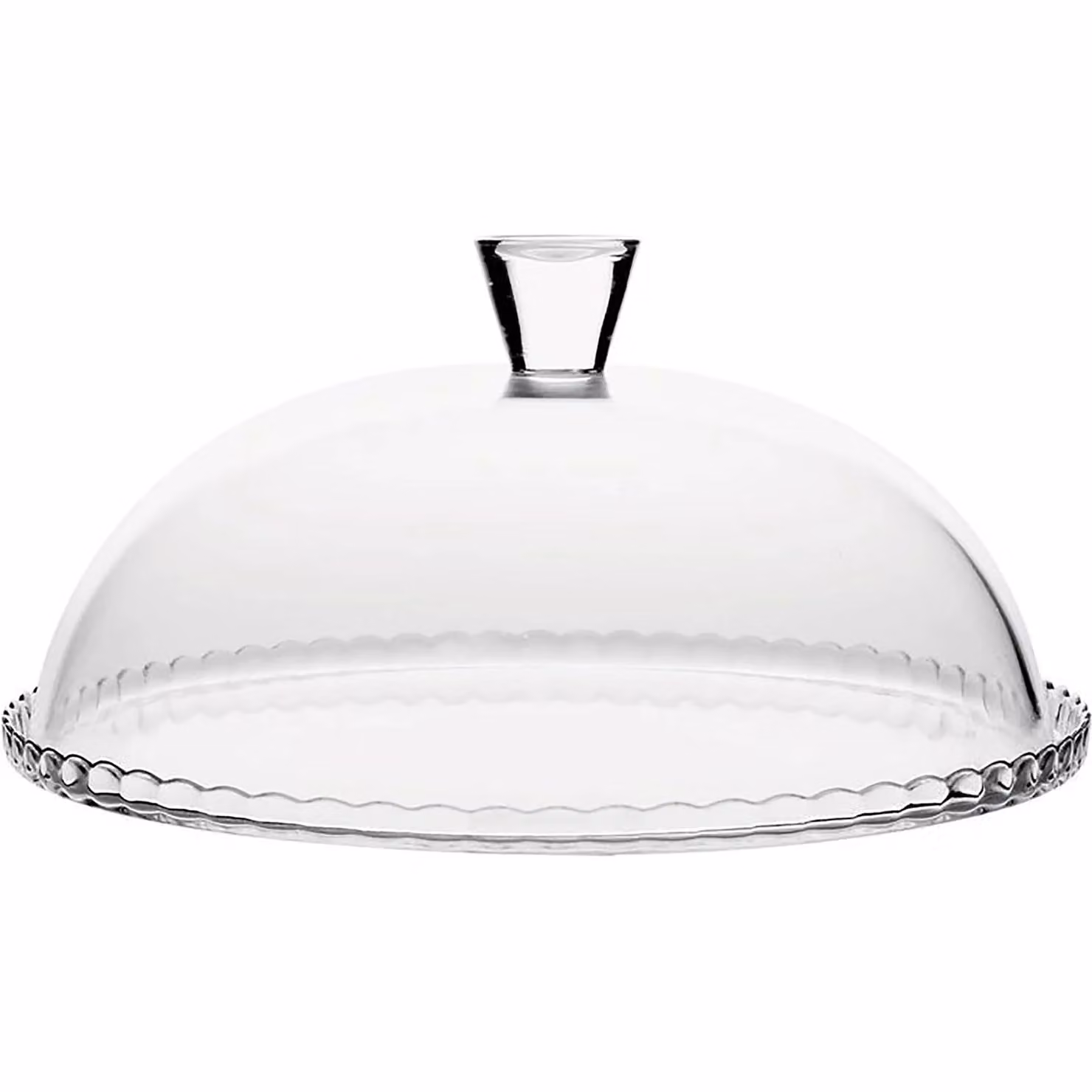 Piatto per torta con campana Pasabahce in vetro trasparente, diametro: 32 cm – 1