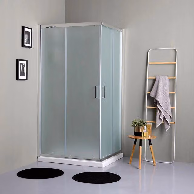 Box doccia rettangolare 120x70 ante satinate