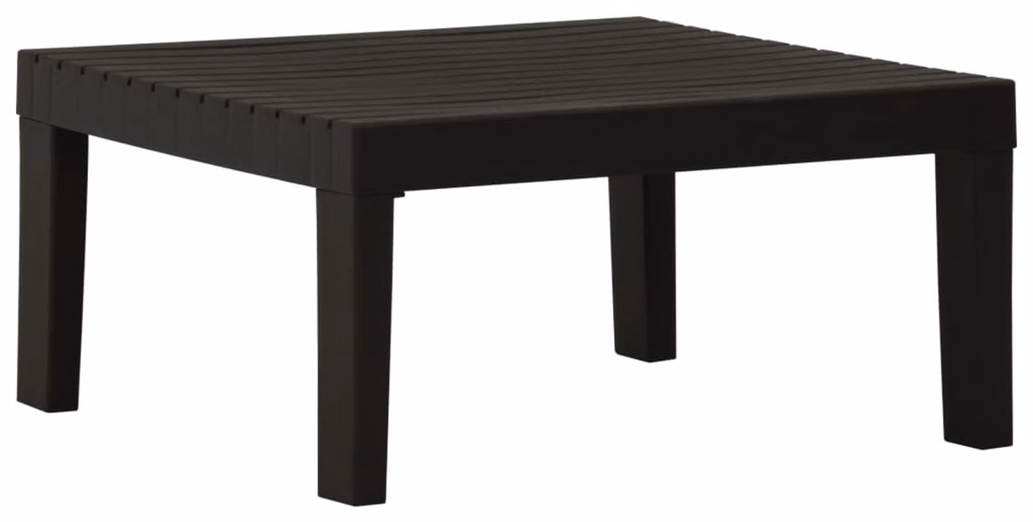 Tavolino da esterno in plastica grigio per il giardino