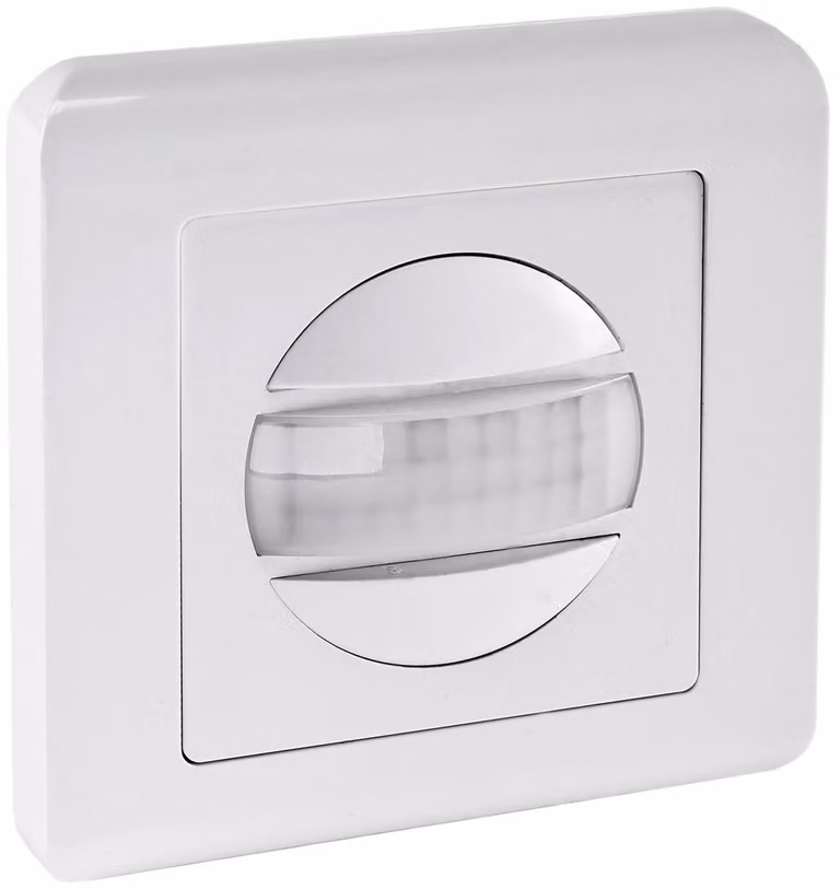 ChiliTec rilevatore di movimento PIR da incasso 160° Pro LED adatto, tecnologia a 2 fili, bianco