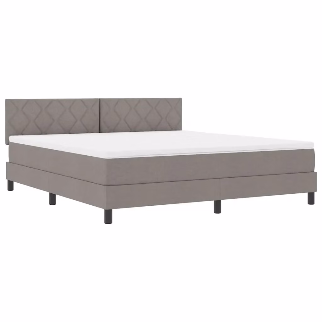Letto a molle vidaXL con strisce LED e porte USB in tessuto beige o grigio L/P: 180 x 200 cm – 2