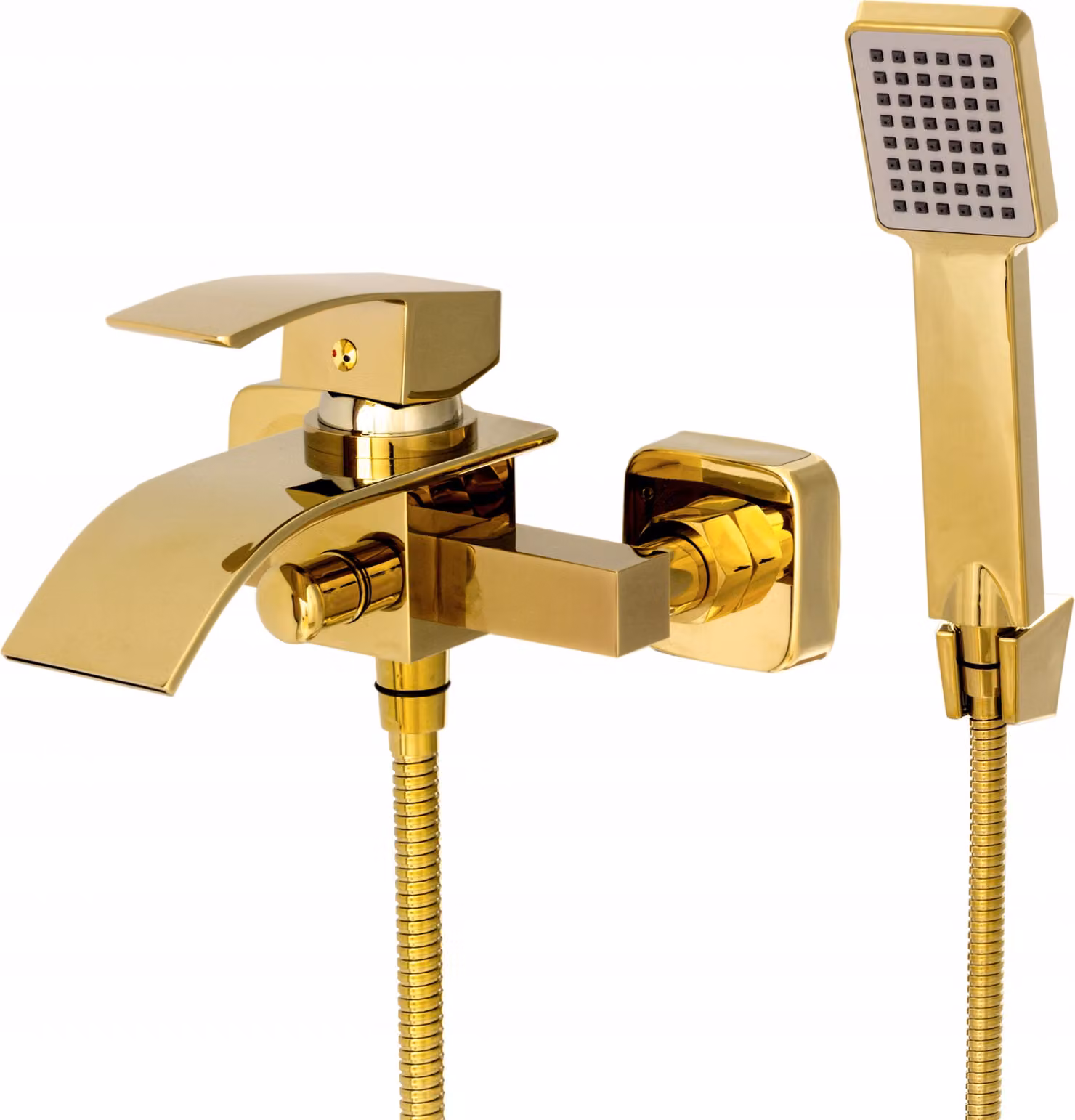 Granitan - Miscelatore vasca - Rubinetto vasca altezza 19 cm - Miscelatore oro - ottone - ELVA