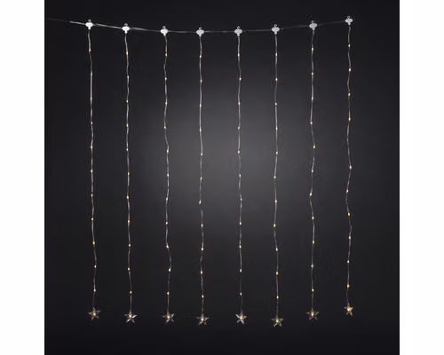 Tenda luminosa a stella a LED Konstsmide colore ambra