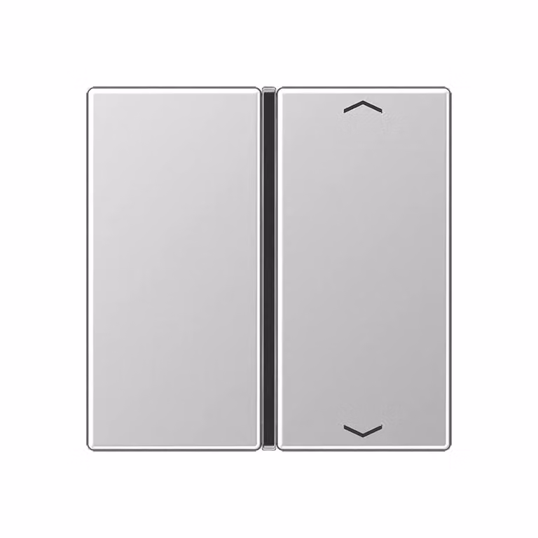 Jung A401TSAPAL Pulsante singolo con simboli, alluminio