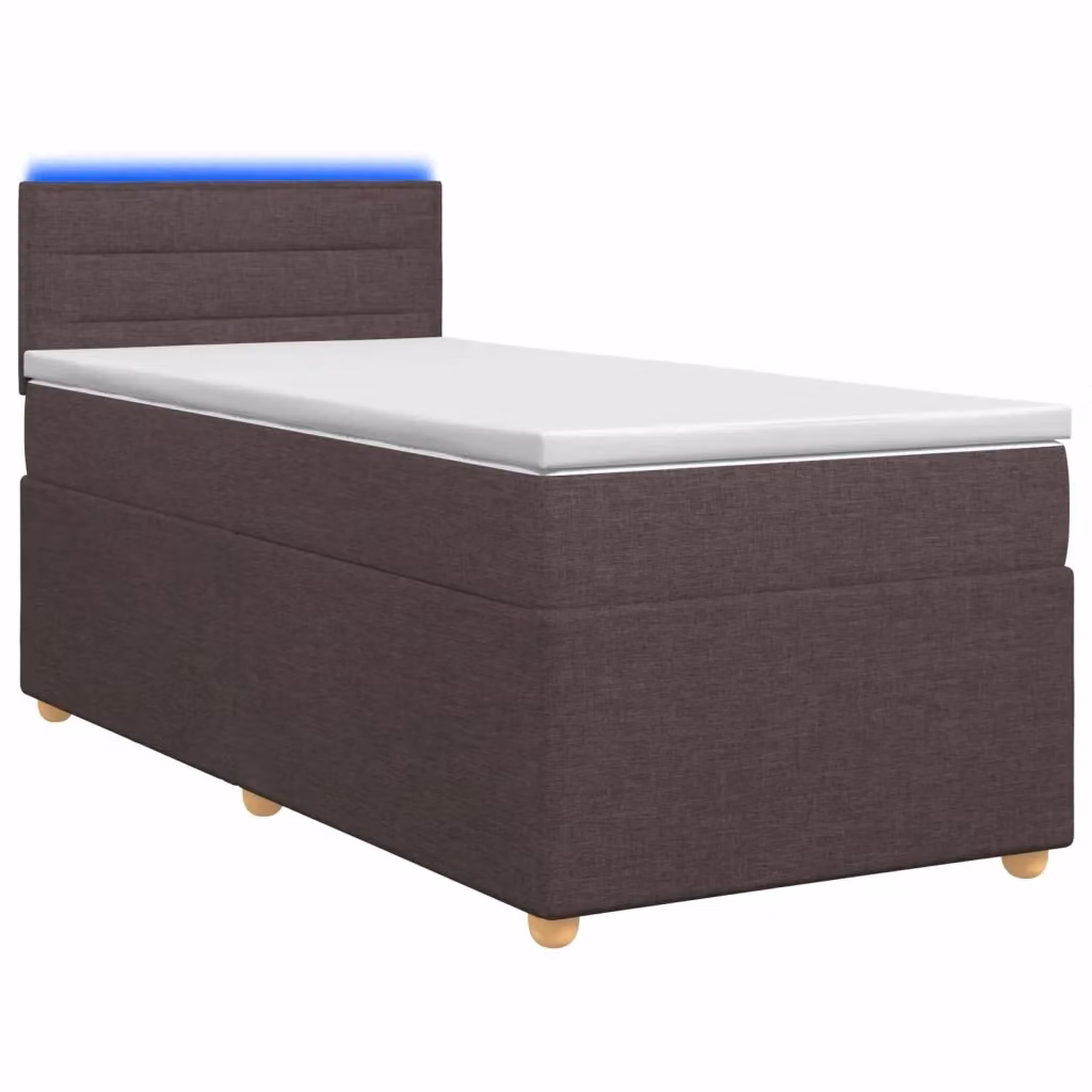 Letto box spring con materasso ibrido vidaXL in tessuto con base a sollevamento, illuminazione sottostante e porta USB, L/P: 90 x 190 cm – 2