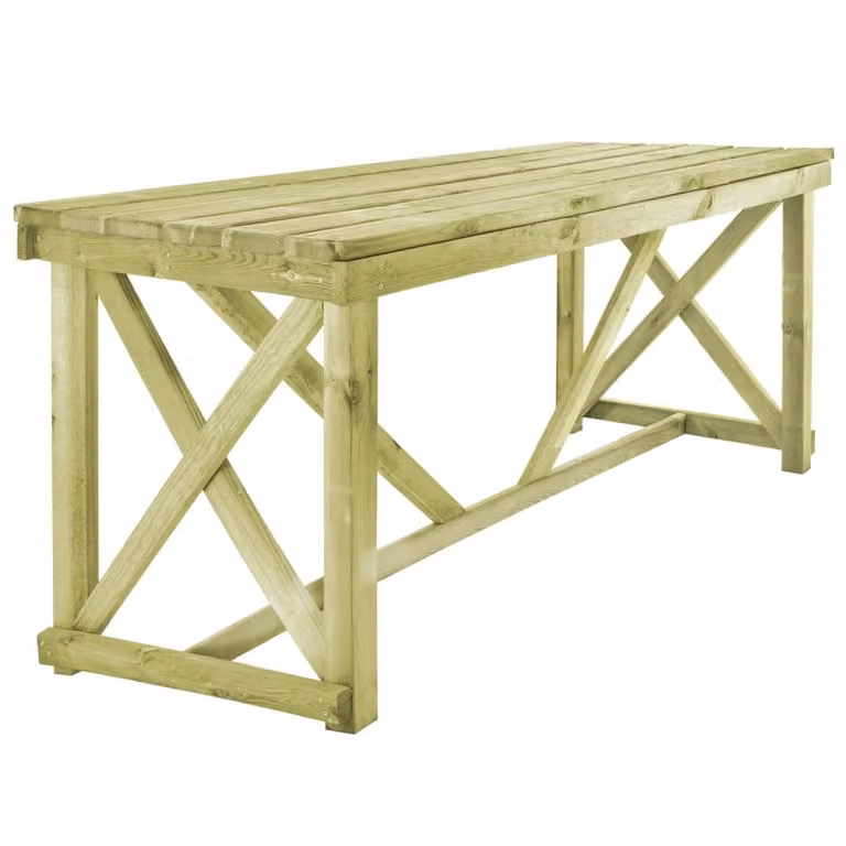 vidaXL Tavolo da giardino 160×79×75 cm legno