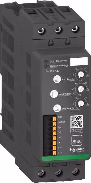 Schneider Electric ATS130N2D45LT, Avviatore motore, Nero, IP20, 3 W, 200 - 480 V, 24 V