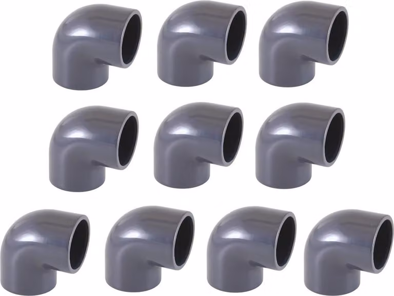 10 PVC angolo 90 gradi D 50 mm
