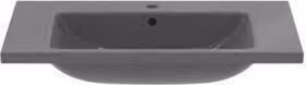 Lavabo per mobili i.life B con troppopieno 1 foro per rubinetto grigio 810x510x180 mm 810 x 510 x 180 mm