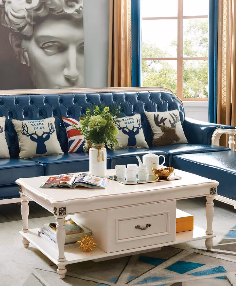 Couchtisch Wohnzimmer Design Tische Möbel Tisch Luxus Beistelltisch Holz Modern