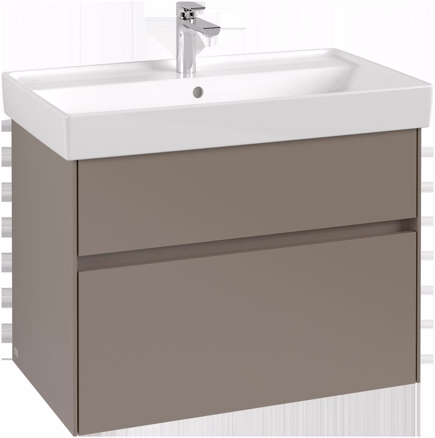 Villeroy & Boch Collaro Meuble sous-lavabo, 2 tiroirs, lavabo au centre, 754x546x444mm, C01000AF, C01000AF