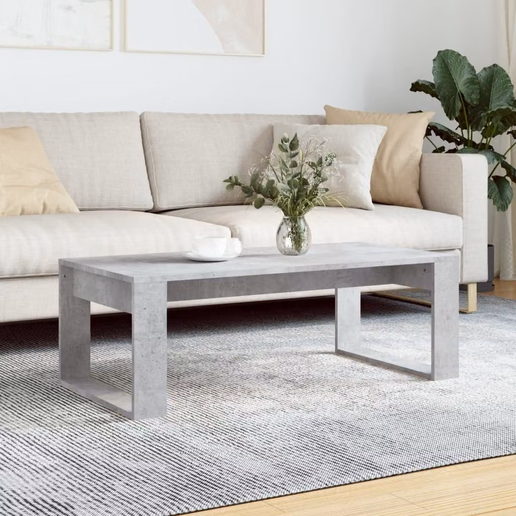 Maison Exclusive - Tavolino da salotto grigio cemento 102x50x35 cm Materiale ligneo