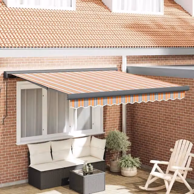 Tenda retrattile Multicolore 350 x 250 cm Tela e Alluminio 3330299