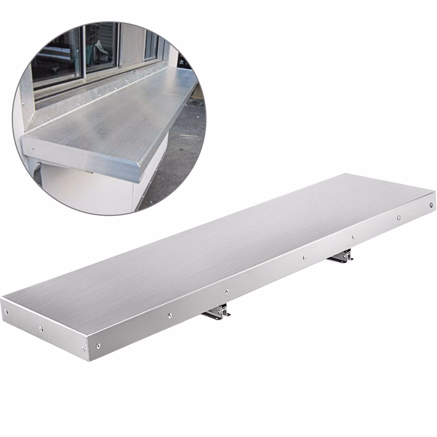 scaffale a parete in acciaio inox 1220 x 305 x 50 mm scaffale a parete per carrello portavivande scaffale a parete per cucina scaffale per piatti da 20 kg