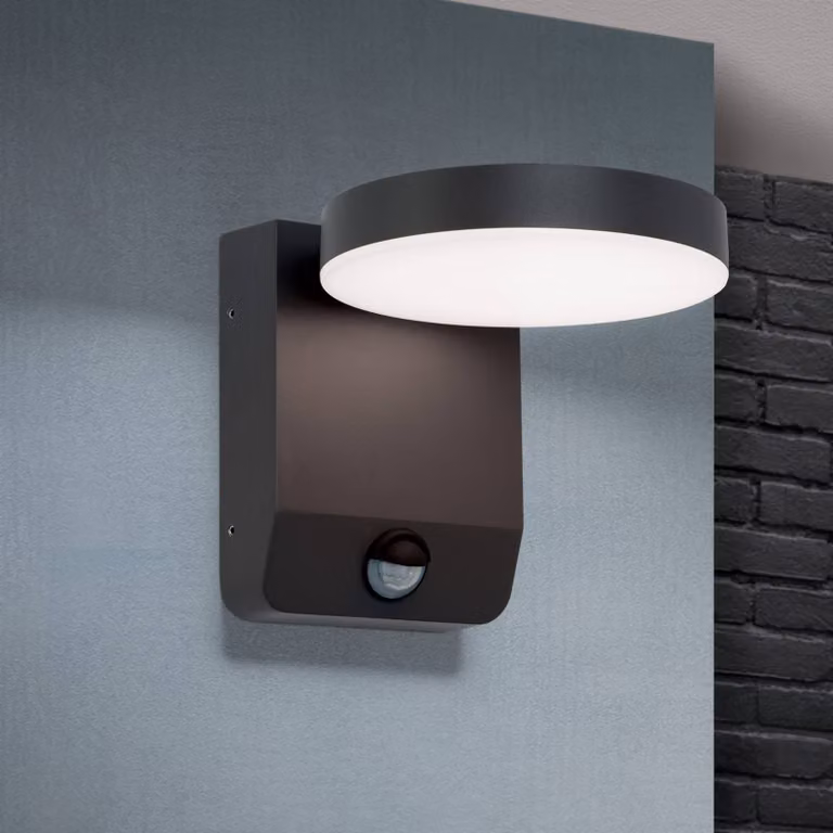 ORION Applique LED da esterni Hendryk con sensore, nero, Nero, Alluminio, Moderno