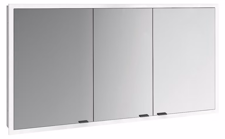 emco prime slim armoire de toilette, 1400mm, 3 portes, modèle encastré, 949713608, 949713608