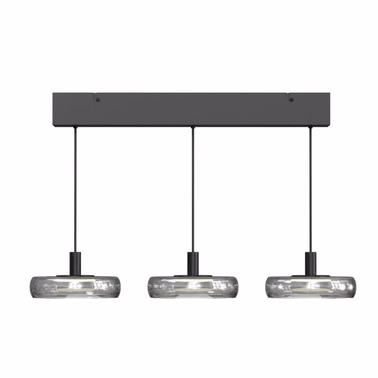 Maytoni Lampada a sospensione FLOAT, dimmerabile, Alluminio / Grigio / Zincato, Soggiorno / Sala da pranzo, Vetro, Moderno, Lampada a sospensione