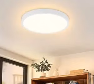 ZMH Lampada da soffitto a LED bianca, modello piatto, 15 W, 3000 K (bianco caldo), 18 cm, piccola lampada da soffitto per cucina e corridoio
