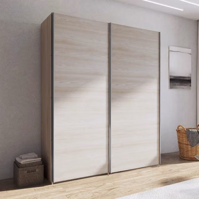 Armadio 2 ante scorrevoli olmo perla Corrent 180x56,7x218,6H