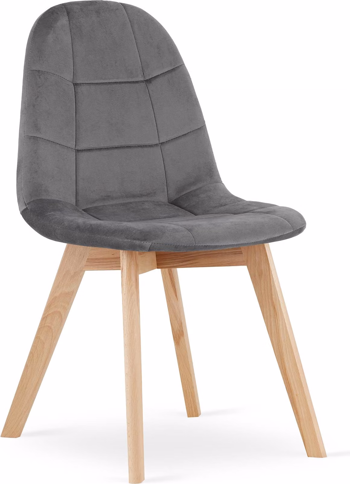 Sedia BORA - velluto grigio scuro x 1