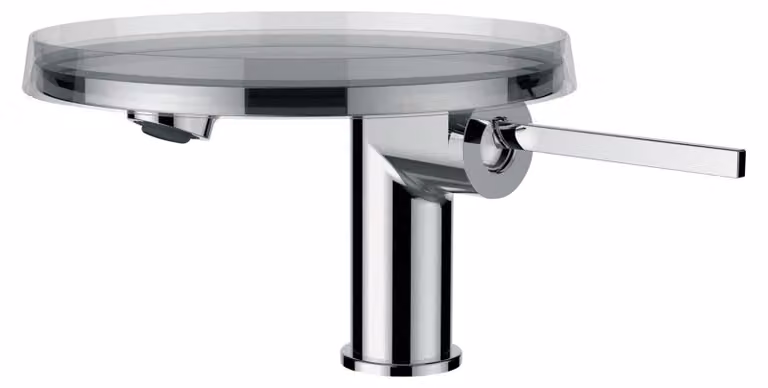 LAUFEN Mitigeur monocommande de lavabo Kartell, bec fixe, avec clapet anti-retour, gorge 110 mm, chromé, H3113310041111, H3113310041111