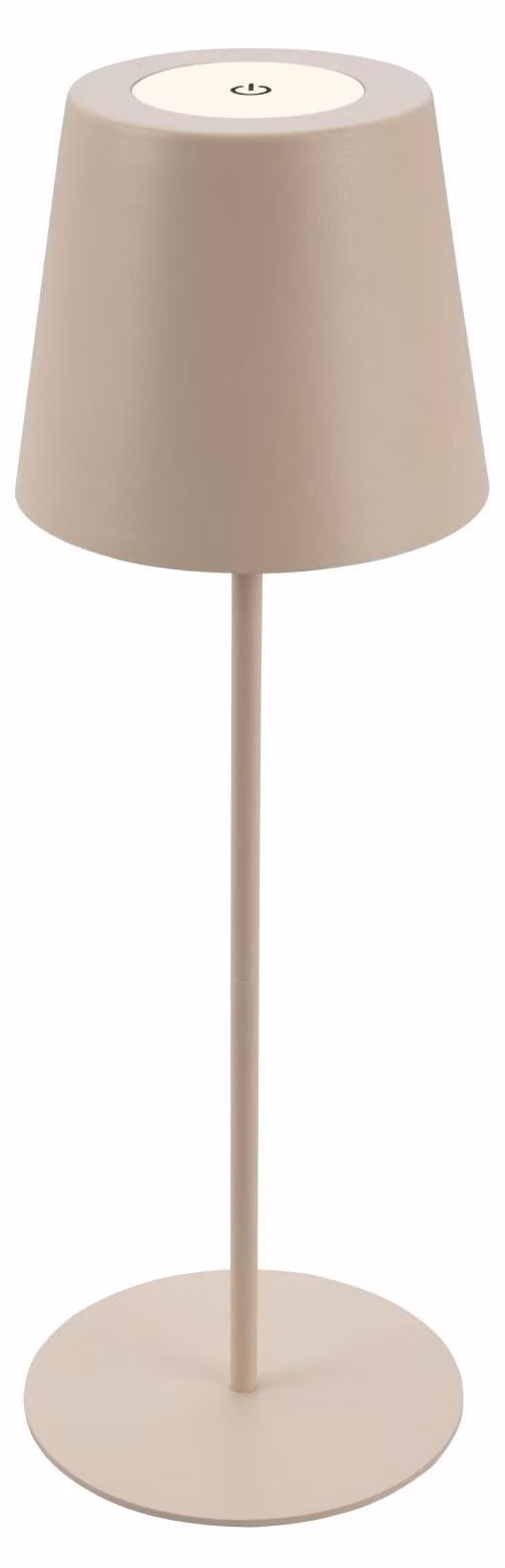 Lampada da tavolo Briloner a batteria, touch, regolabile in altezza, batteria ricaricabile sostituibile