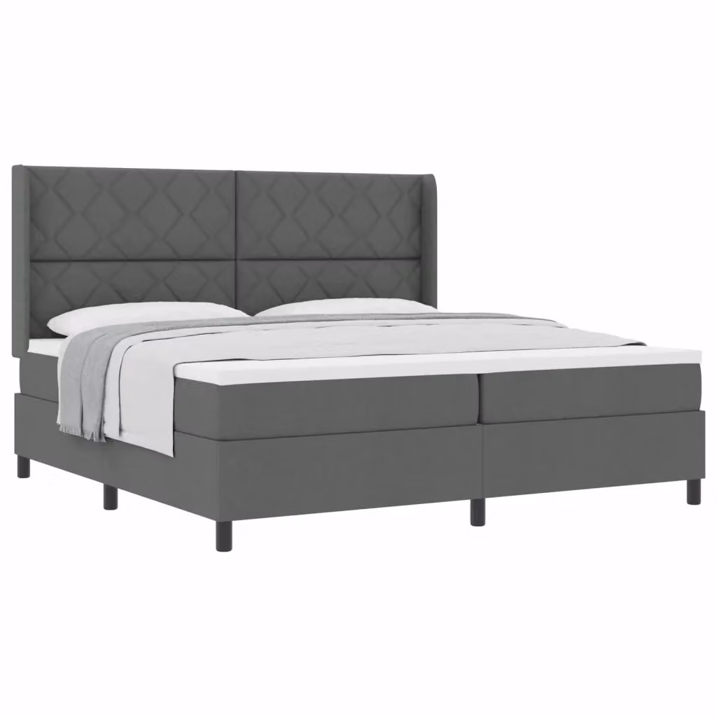 Letto a molle con materasso vidaXL Grigio, L/P/H: 200 x 200 x 28 cm – 2