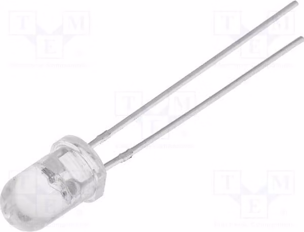 1 LED, angolo di emissione 30°, corrente 20mA, diametro 5mm, tensione 3,8÷5V. Versione: lampeggiante, tricolore. Codice: OSTF5131A. Caratteristica speciale: effetto luminoso